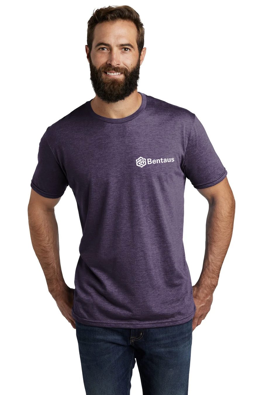 Purple crewneck, front